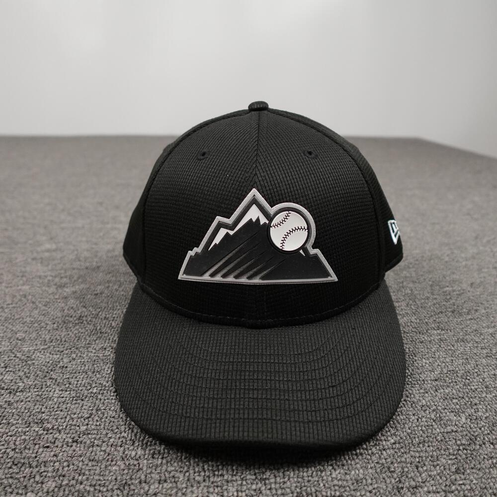 Colorado Rockies Hat Cap Fitted Mens 8 Black MLB Baseball Low Profile New Era